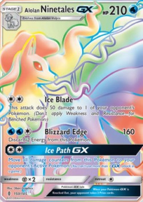 Pokemon Alolan Ninetales GX (GRI 150)