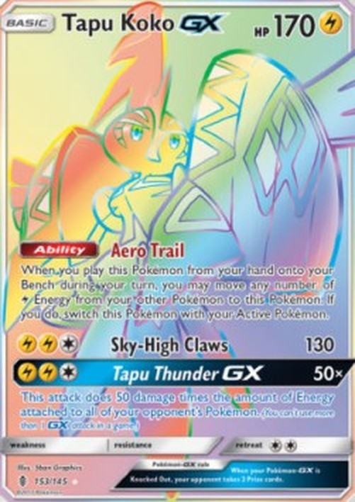 Pokemon Tapu Koko GX  (GRI 153)