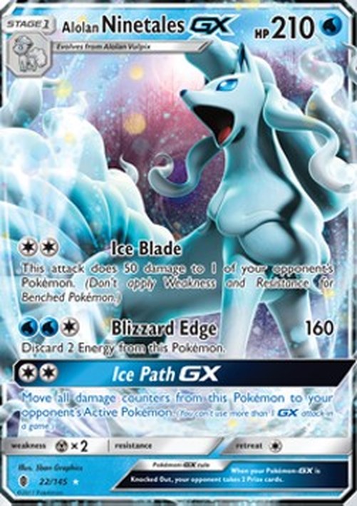 Pokemon Alolan Ninetales GX  (GRI 22)