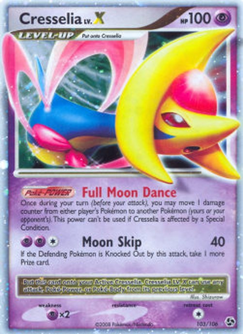 Pokemon Cresselia LV.X (GE 103)