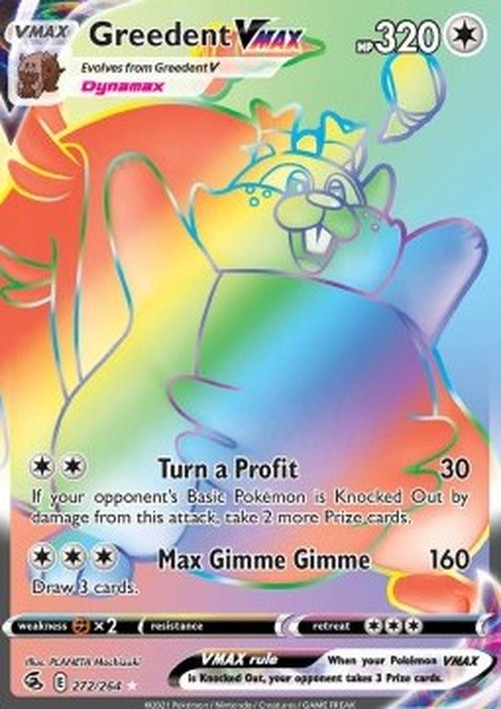 Pokemon Greedent VMAX  (FST 272)