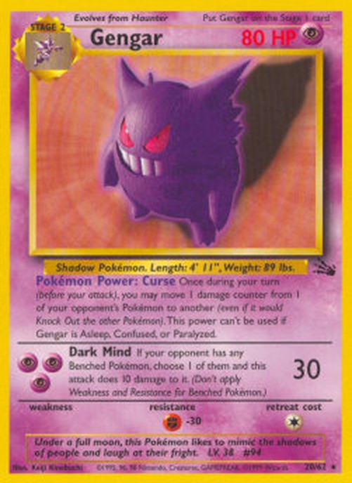 Pokemon Gengar  (FO 20)