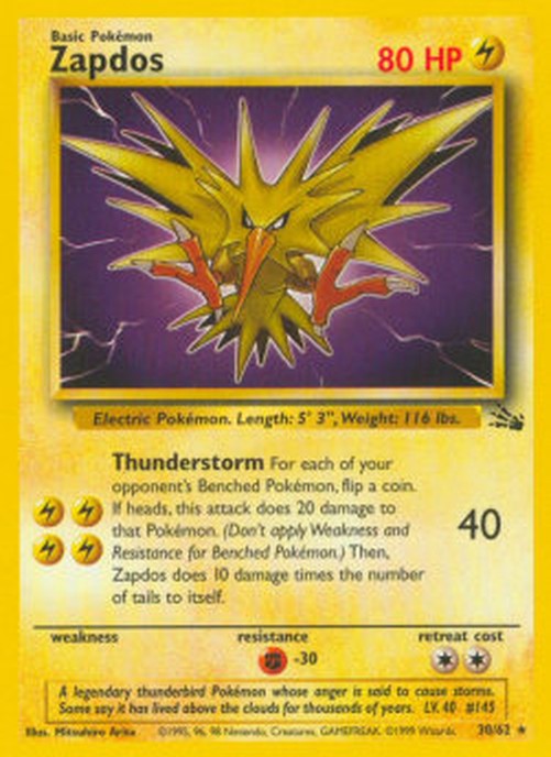 Pokemon Zapdos  (FO 30)