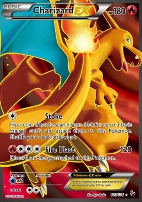 Pokemon Charizard EX  (FLF 100)