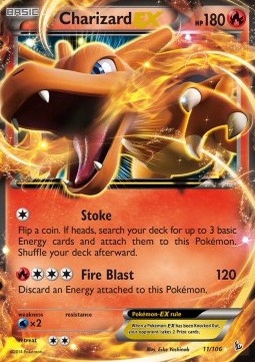 Pokemon Charizard EX  (FLF 11)