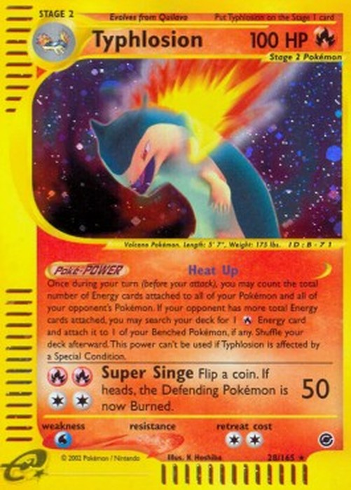 Pokemon Typhlosion (EX 28)