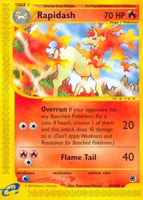 Pokemon Rapidash  (EX 62)