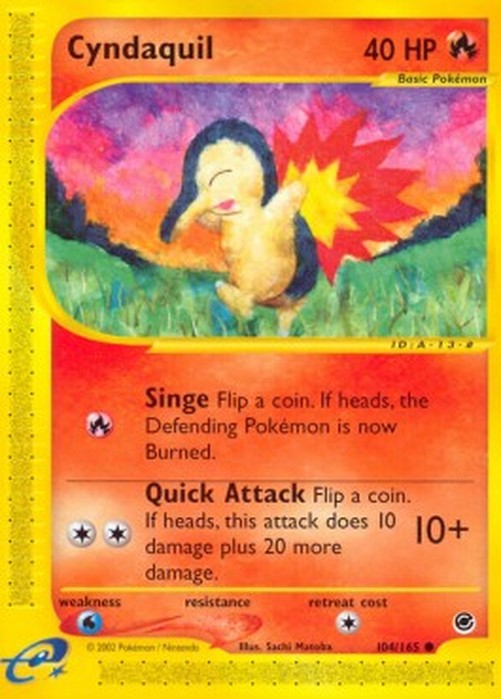 Pokemon Cyndaquil  (EX 104)