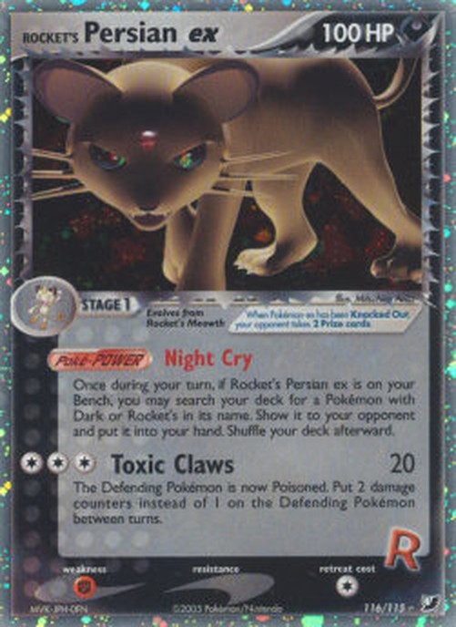 Pokemon Rocket's Persian ex (UF 116)