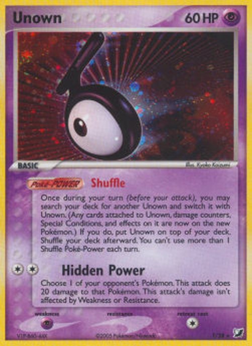 Pokemon Unown [T]  (UF T-28)