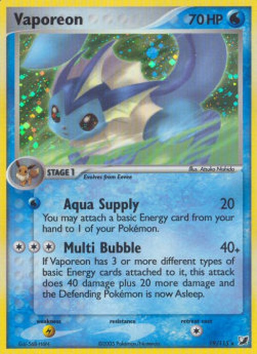 Pokemon Vaporeon (UF 19)