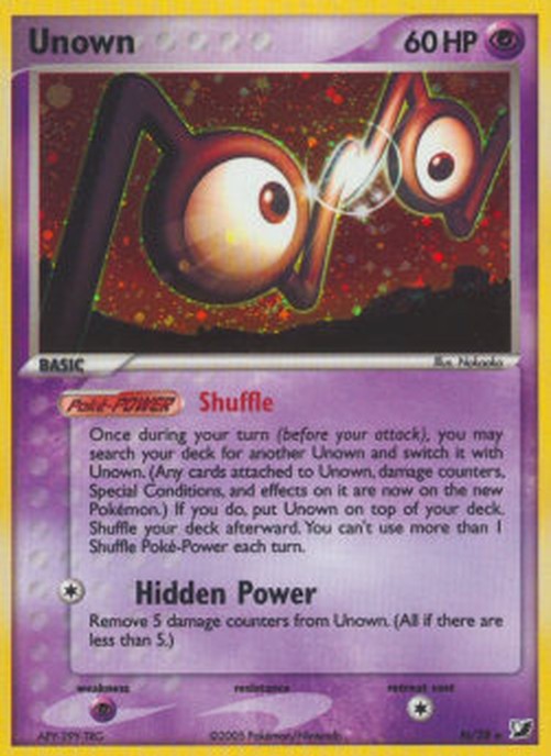 Pokemon Unown [N]  (UF N-28)