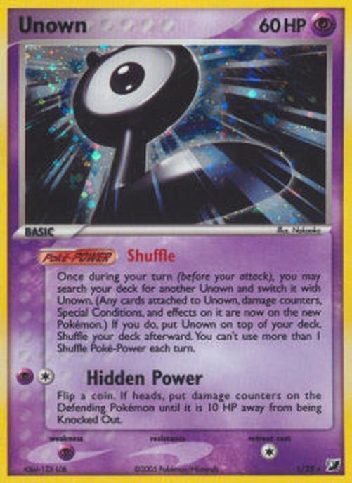 Pokemon Unown [L]  (UF L-28)