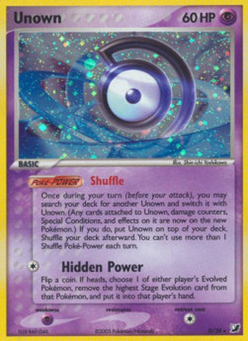Pokemon Unown [D]  (UF D-28)