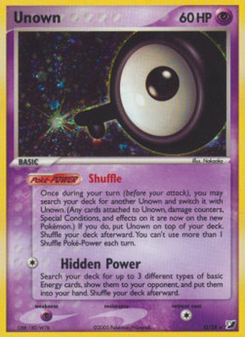 Pokemon Unown [Q]  (UF Q-28)