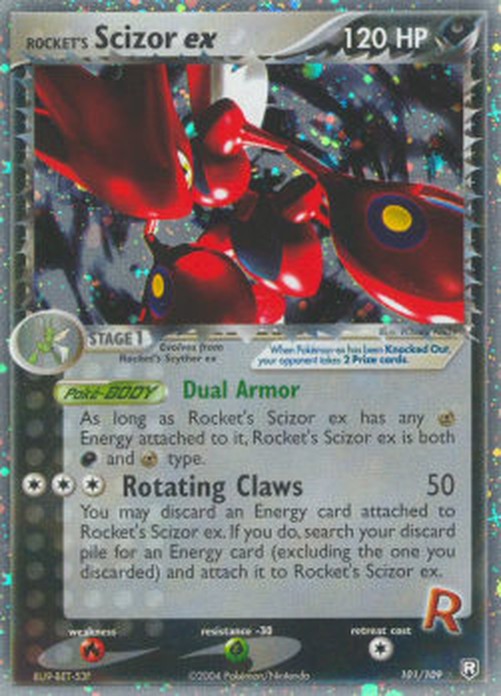 Pokemon Rocket's Scizor ex (TRR 101)