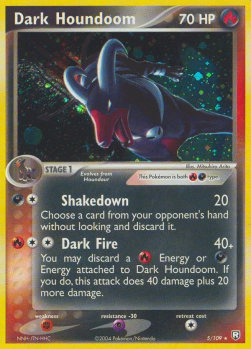 Pokemon Dark Houndoom  (TRR 5)