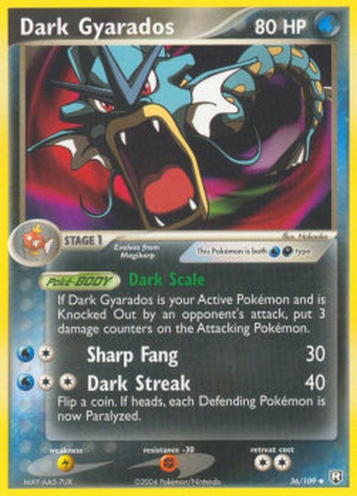 Pokemon Dark Gyarados  (TRR 36)
