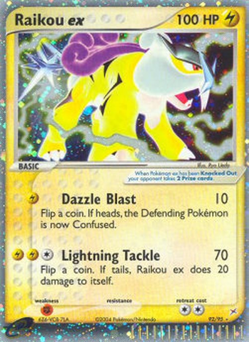 Pokemon Raikou ex  (MA 92)
