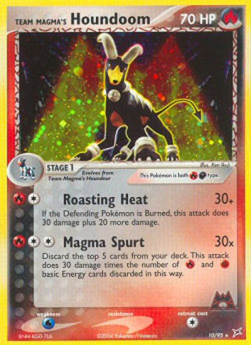 Pokemon Team Magma's Houndoom  (MA 10)