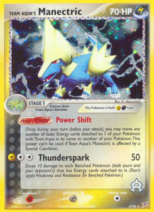 Pokemon Team Aqua's Manectric  (MA 4)