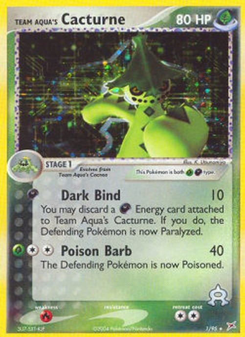 Pokemon Team Aqua's Cacturne  (MA 1)