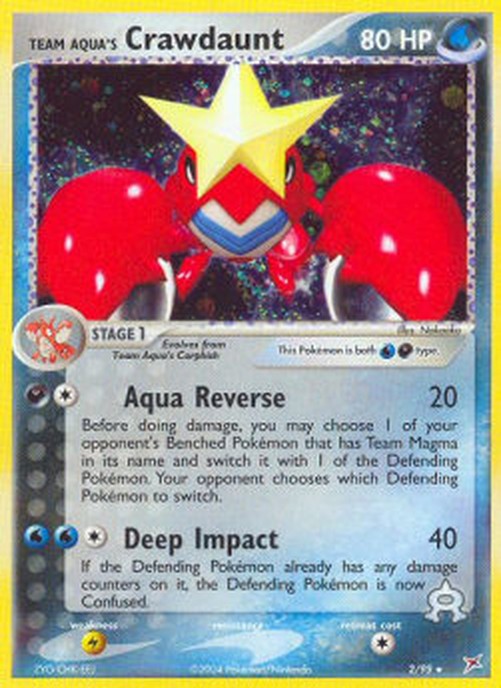 Pokemon Team Aqua's Crawdaunt  (MA 2)