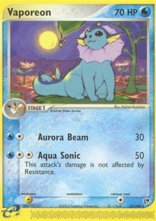 Pokemon Vaporeon  (SS 25)
