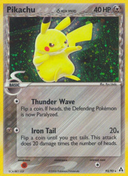 Pokemon Pikachu δ Delta Species  (LM 93)