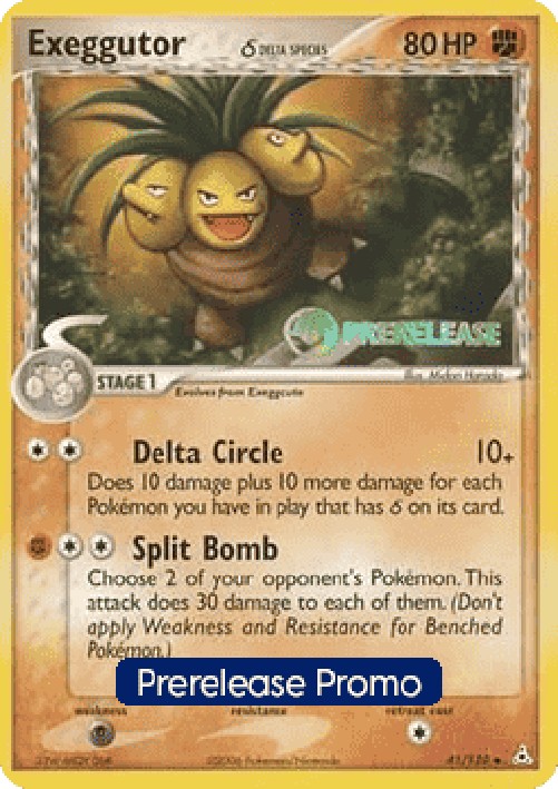Pokemon Exeggutor δ Delta Species  (HP 41)