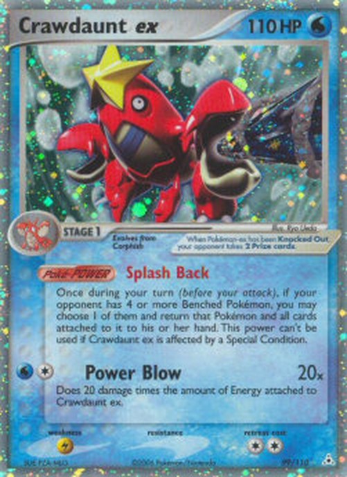 Pokemon Crawdaunt ex  (HP 99)