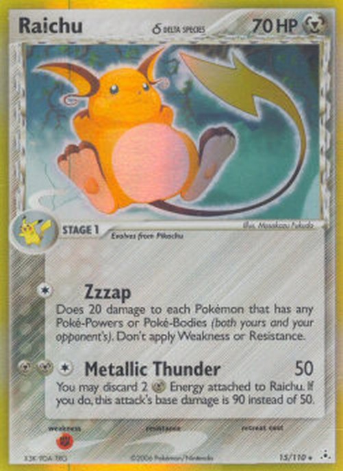 Pokemon Raichu δ Delta Species  (HP 15)