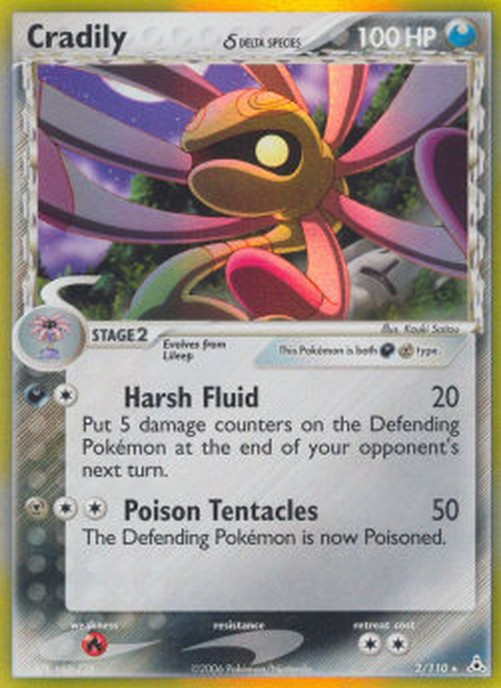 Pokemon Cradily δ Delta Species (HP 2)