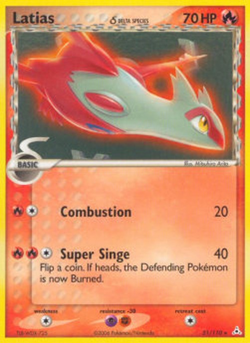 Pokemon Latias δ Delta Species  (HP 21)