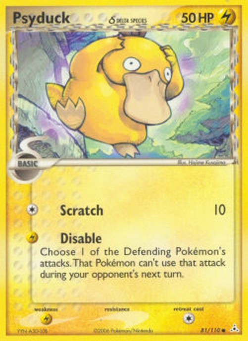 Pokemon Psyduck δ Delta Species  (HP 81)