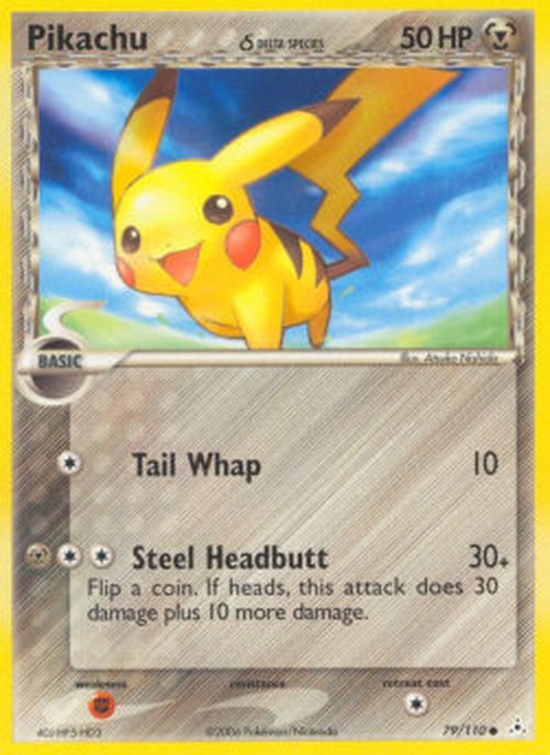 Pokemon Pikachu δ Delta Species  (HP 79)