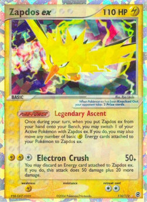 Pokemon Zapdos ex  (FL 116)
