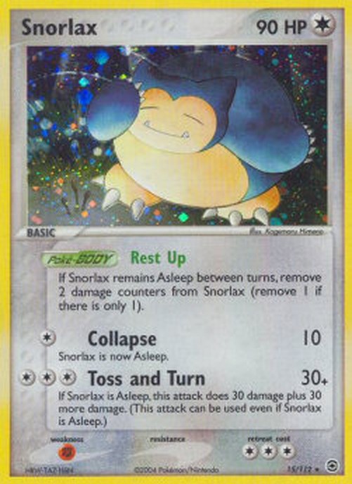 Pokemon Snorlax  (FL 15)