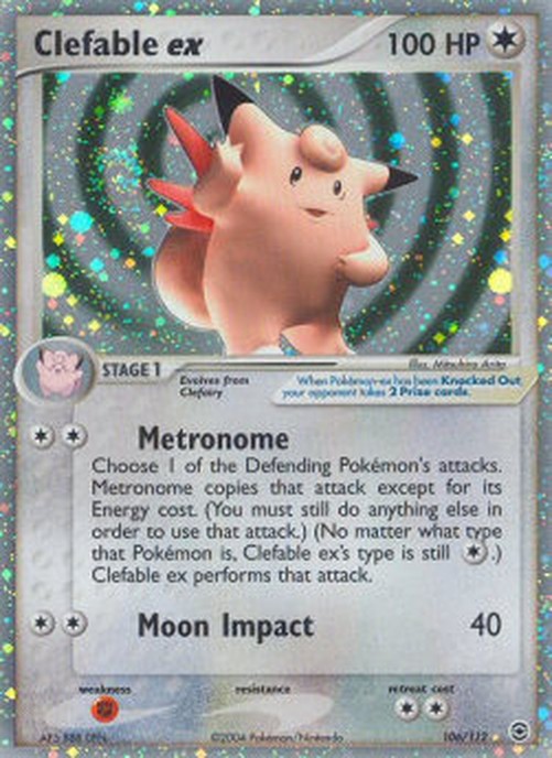 Pokemon Clefable ex (FL 106)
