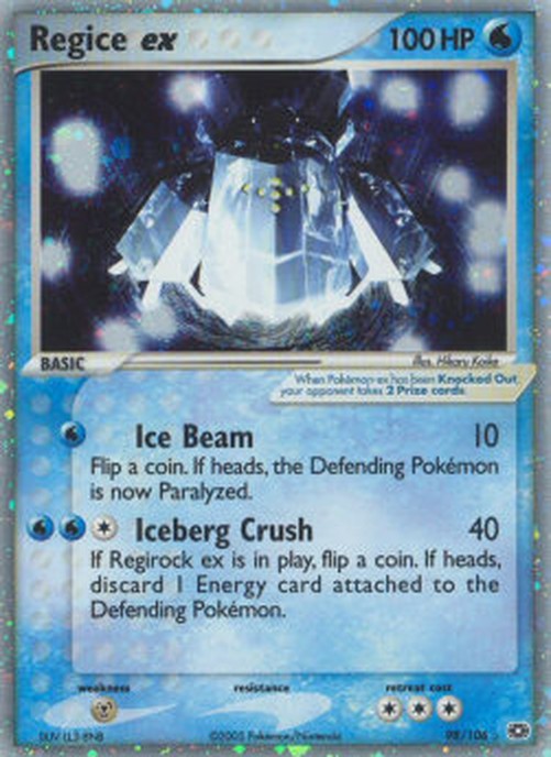 Pokemon Regice ex (EM 98)