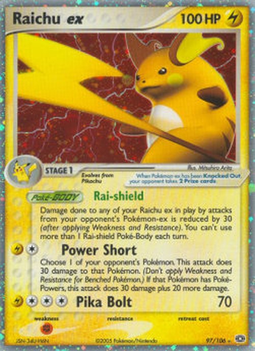 Pokemon Raichu ex (EM 97)