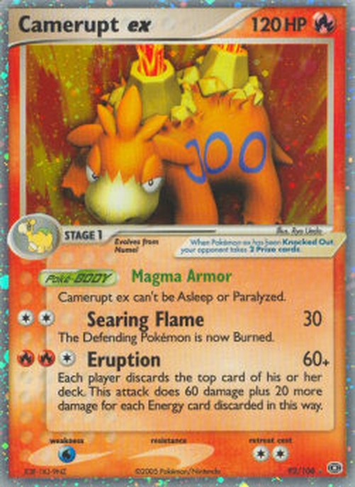 Pokemon Camerupt ex (EM 92)