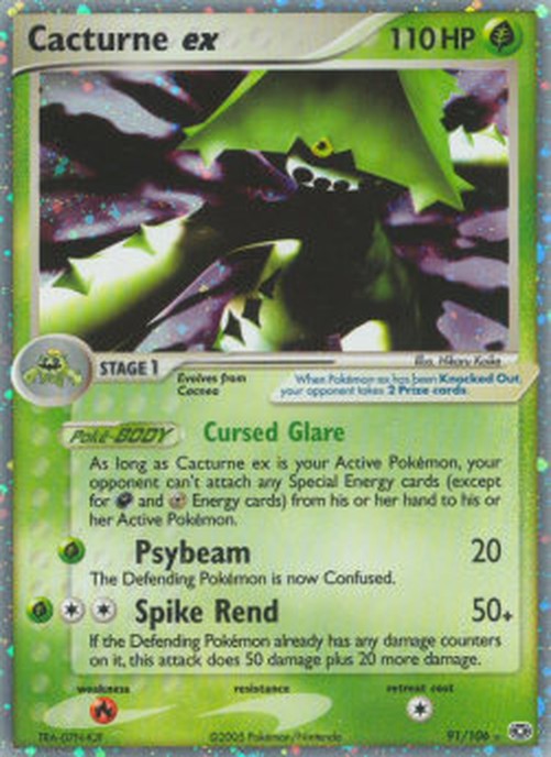 Pokemon Cacturne ex (EM 91)