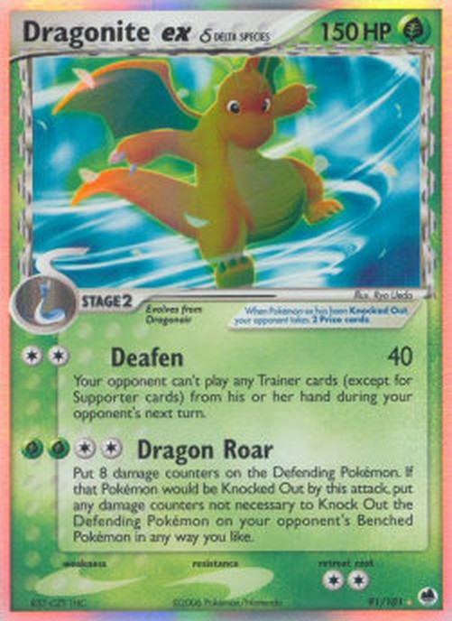 Pokemon Dragonite ex δ Delta Species  (DF 91)