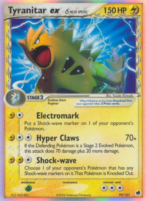 Pokemon Tyranitar ex δ Delta Species  (DF 99)