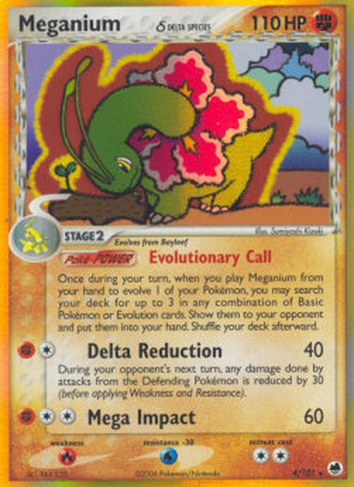Pokemon Meganium δ Delta Species  (DF 4)