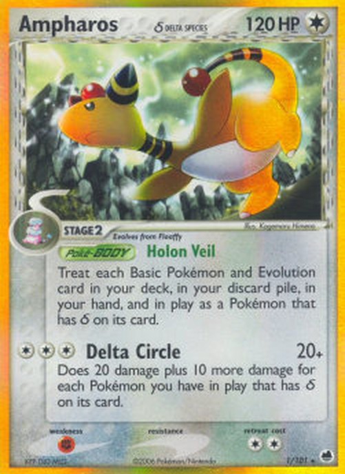 Pokemon Ampharos δ Delta Species  (DF 1)
