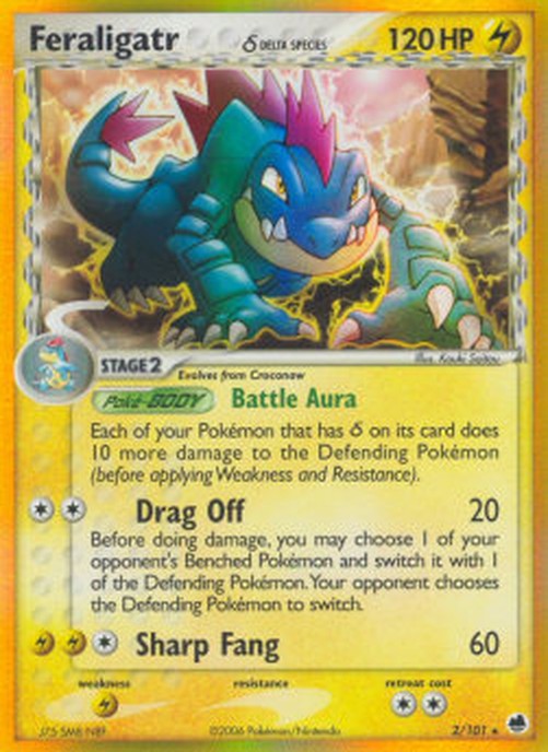 Pokemon Feraligatr δ Delta Species  (DF 2)