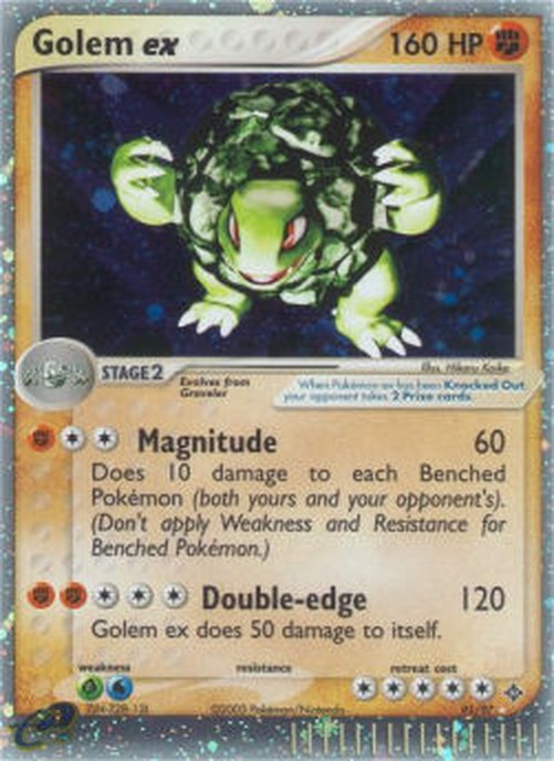 Pokemon Golem ex  (DR 91)