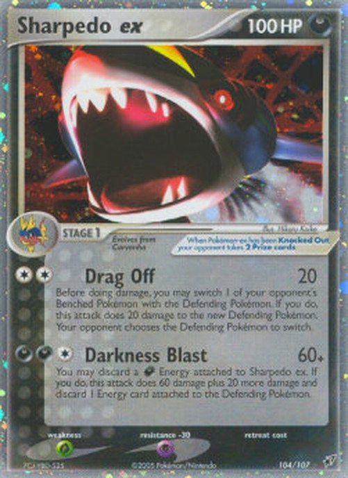Pokemon Sharpedo ex (DX 104)